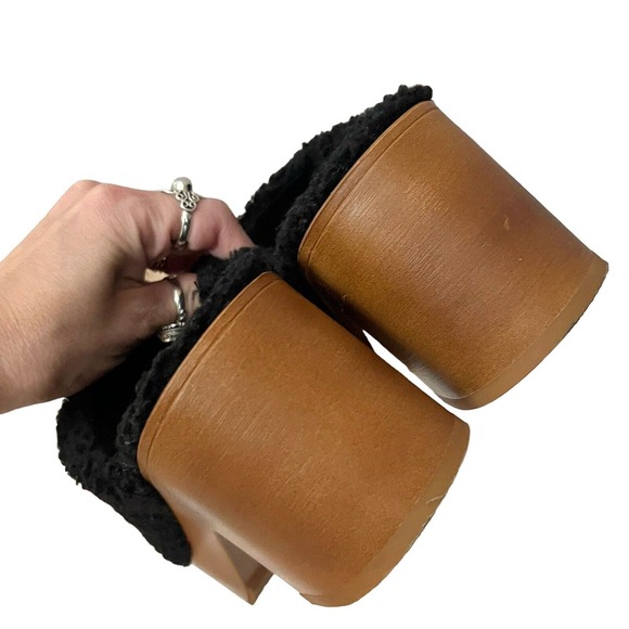 Vince Camuto Black and Brown Mules - Picture 6 of 14